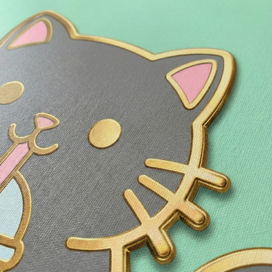 Cute Kawaii Line Art Canvas