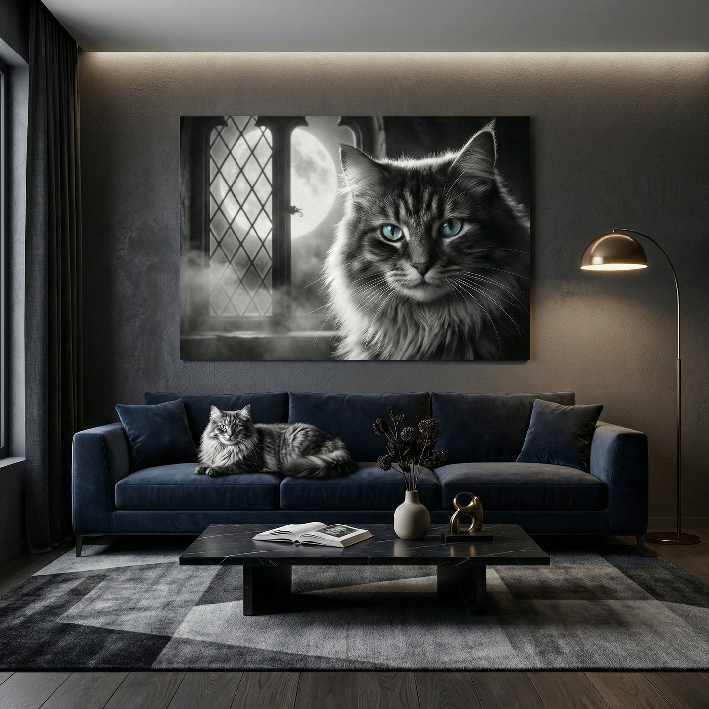 Moonlit Guardian Canvas