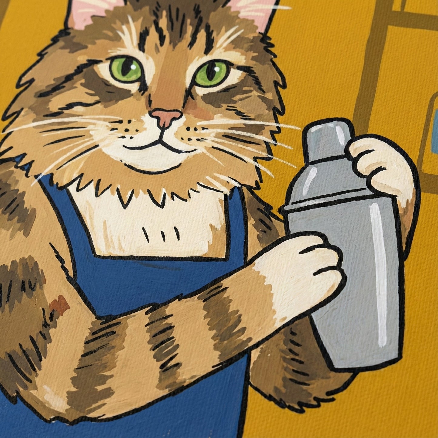 Cozy Kitchen Folk Canvas