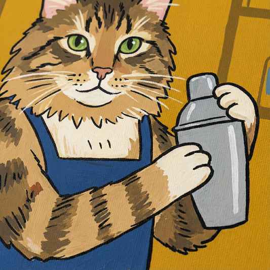 Cozy Kitchen Folk Canvas