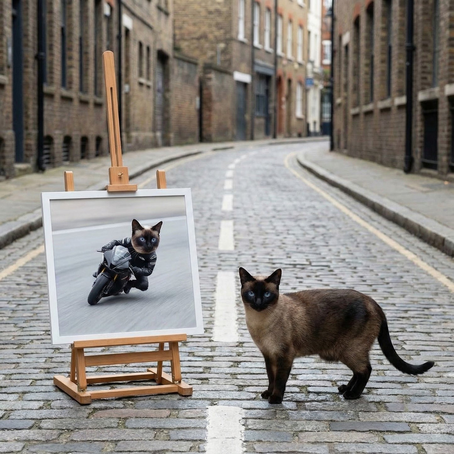 Cinematic Biker Canvas