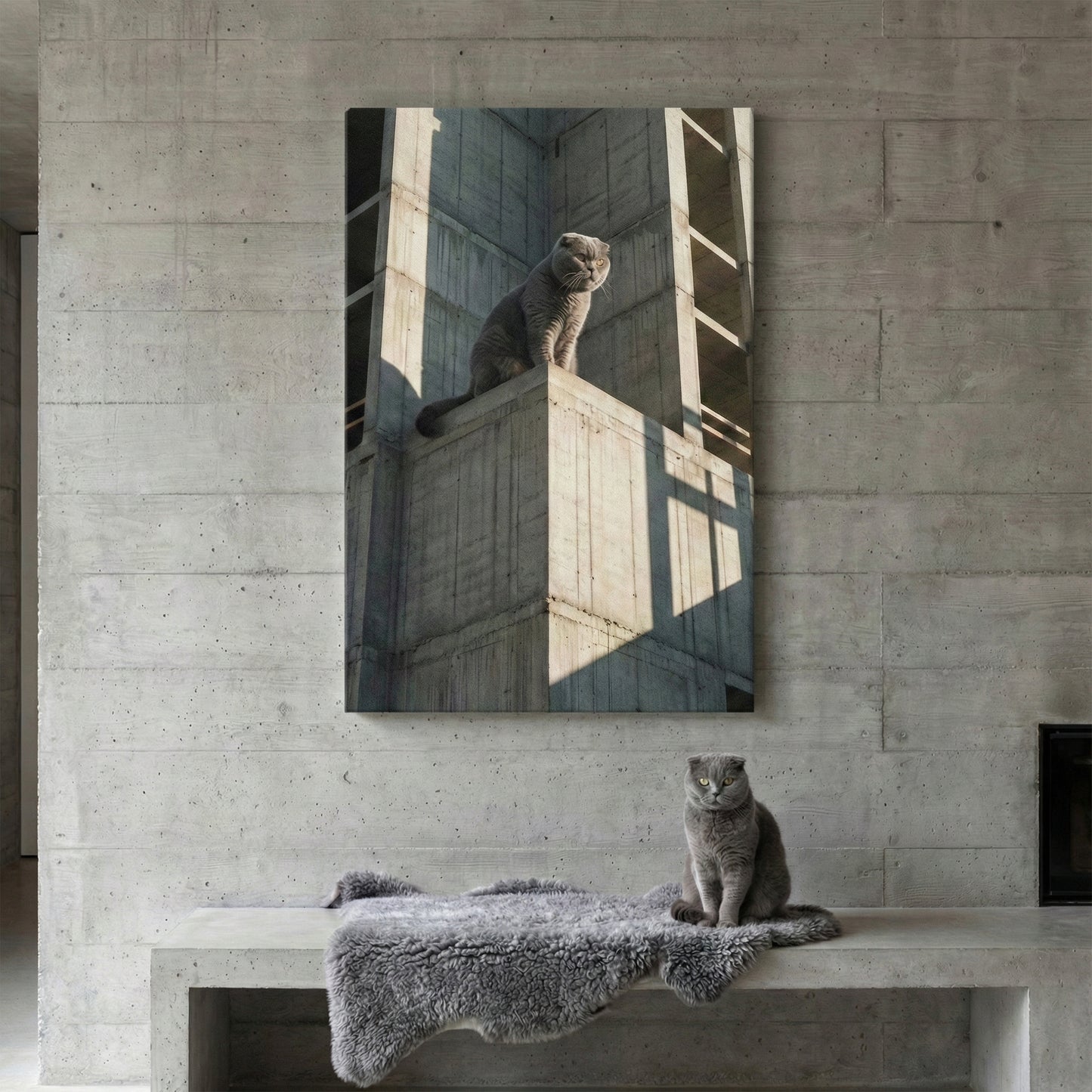 Concrete Stillness Canvas