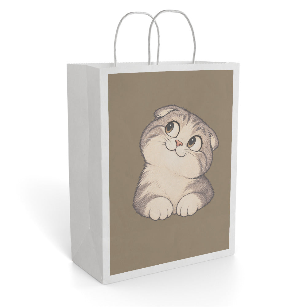 Custom cat portrait gift bag in the Cartoon style