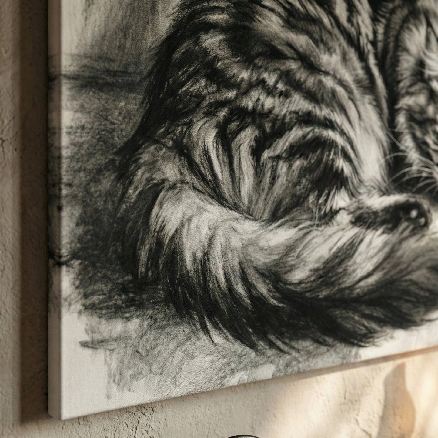 Charcoal Sketch Canvas