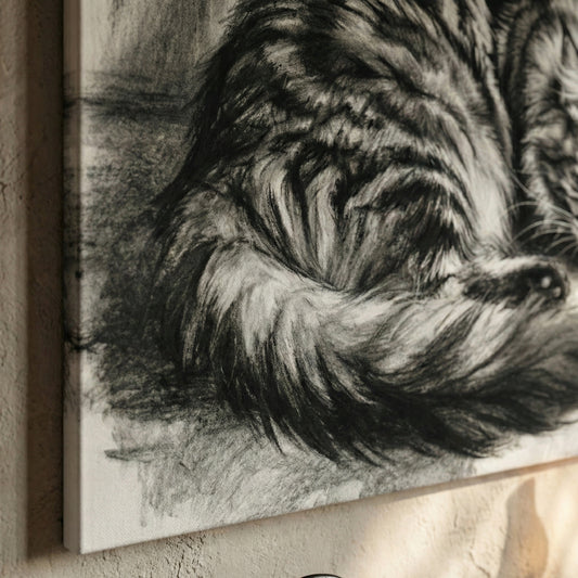 Charcoal Sketch Canvas