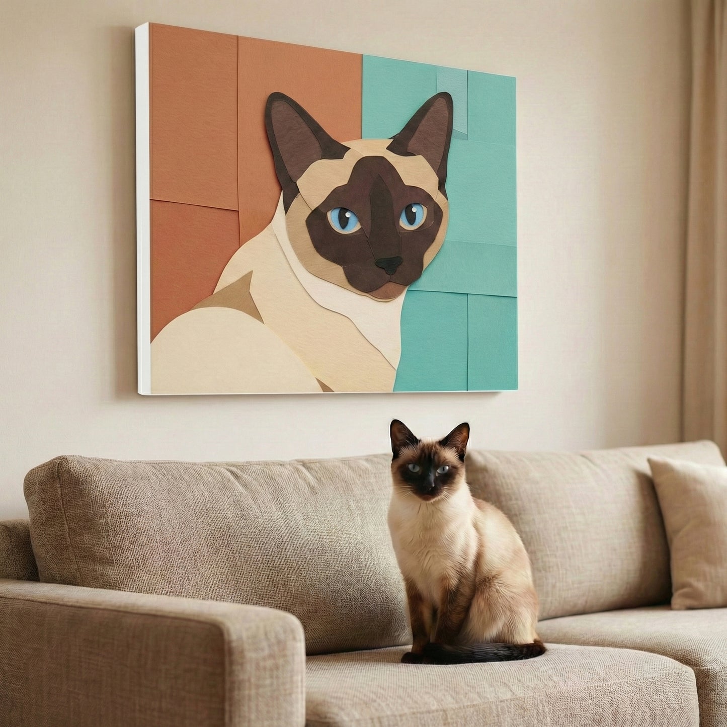 Modern Geometric Canvas