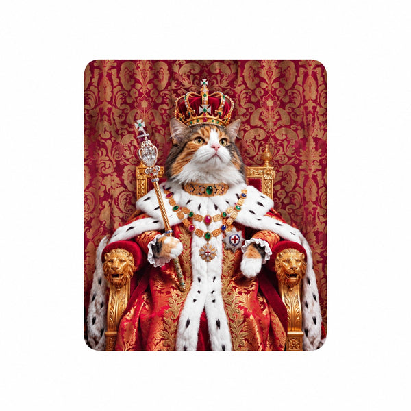 Custom Cat Portrait Blanket
