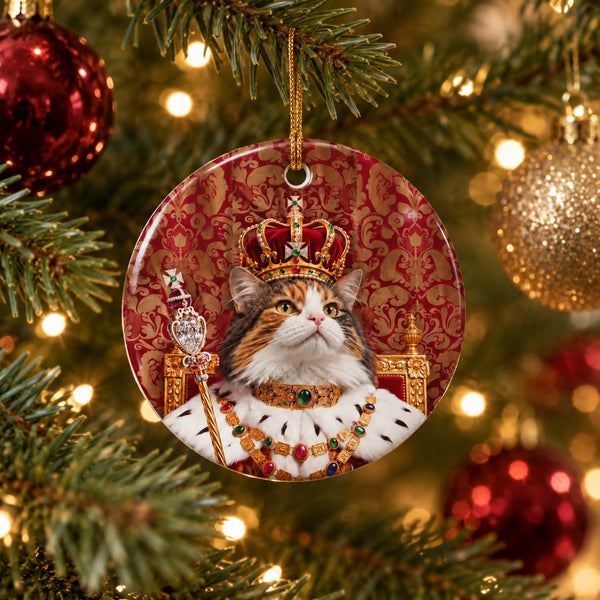 Custom Cat Portrait Ornament
