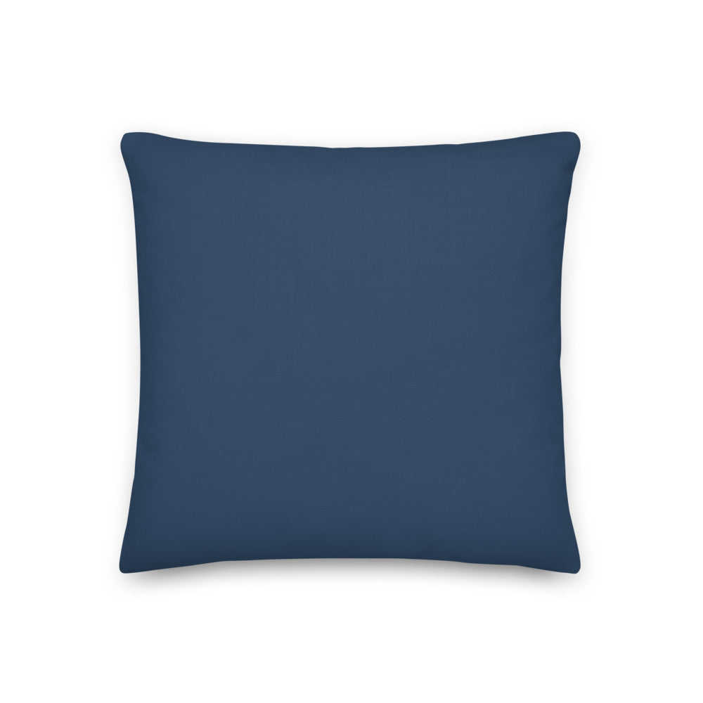 Custom cat portrait pillow, Modern Minimalism style, square, back