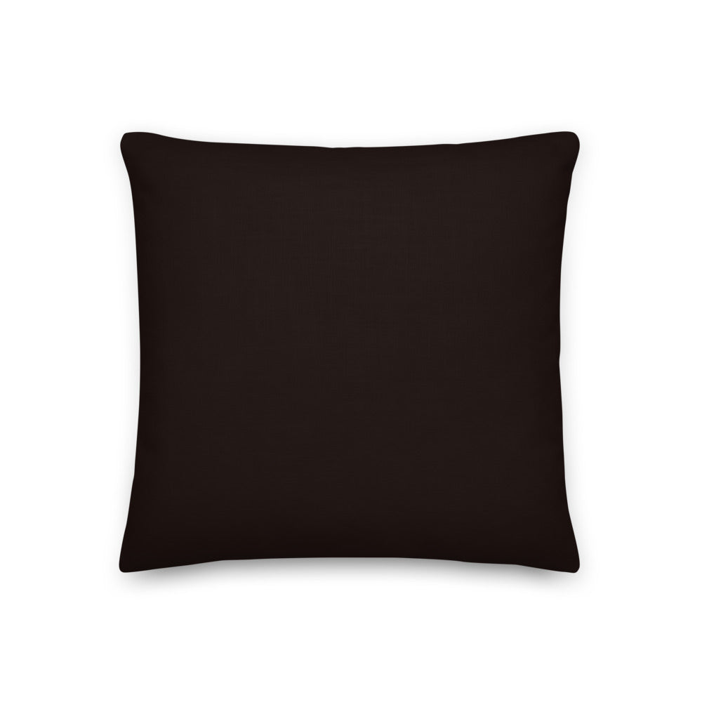 Custom cat portrait pillow, Sci-Fi Fantasy style, square, back