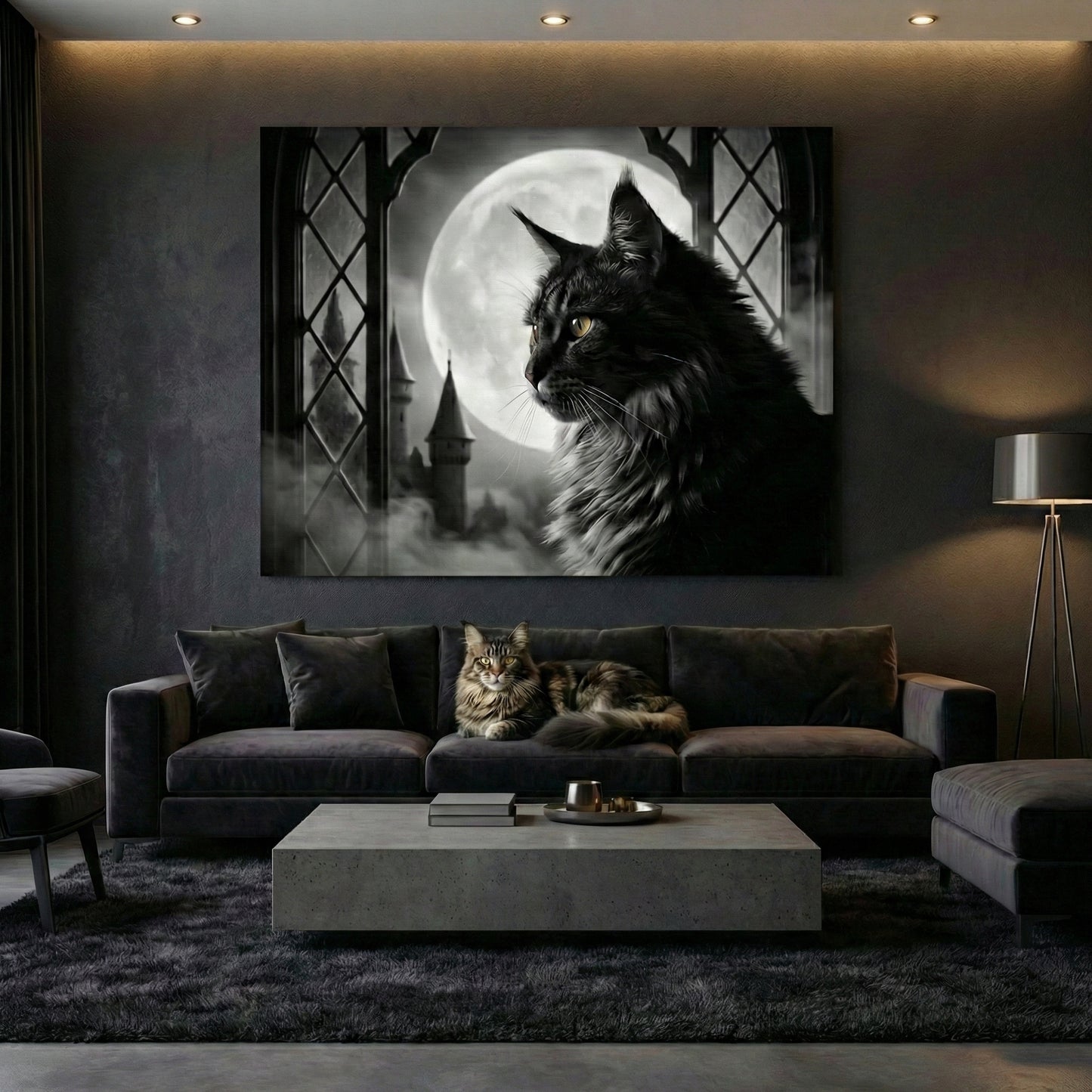 Moonlit Guardian Canvas