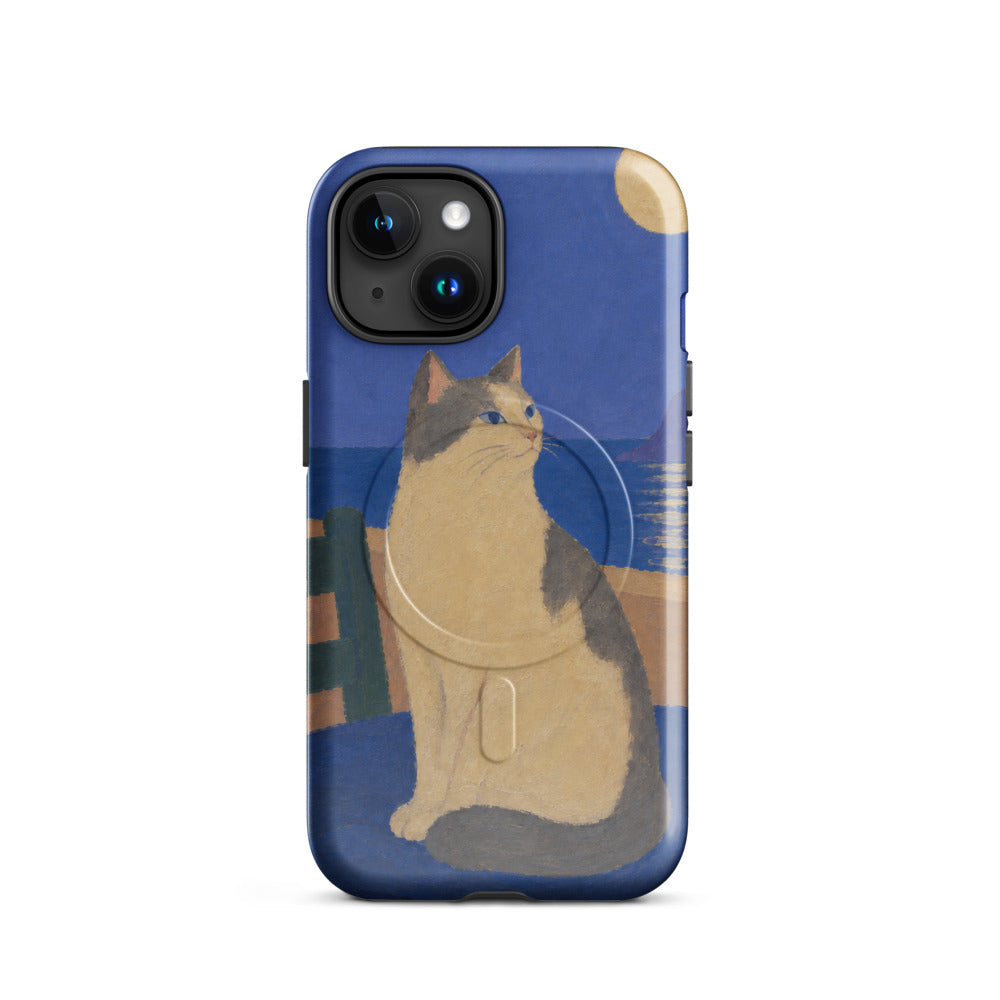 Custom cat portrait phone case in the Modern Minimalism style
