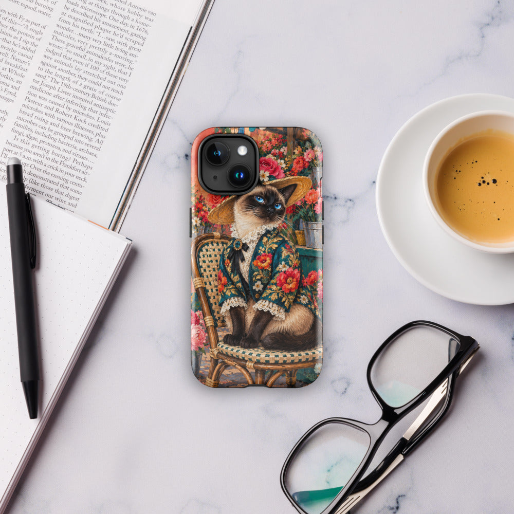 Custom cat portrait phone case, Pop Art style, lifestyle