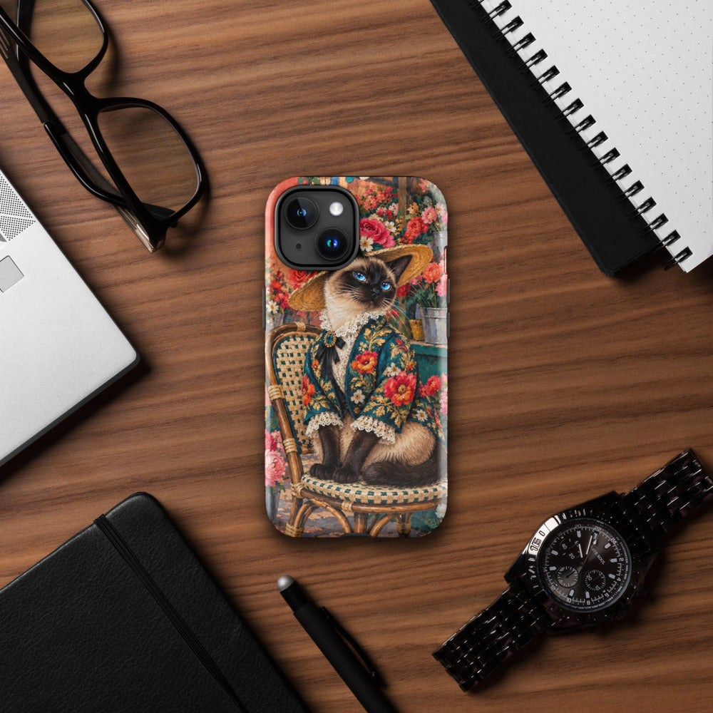 Custom cat portrait phone case, Pop Art style, lifestyle