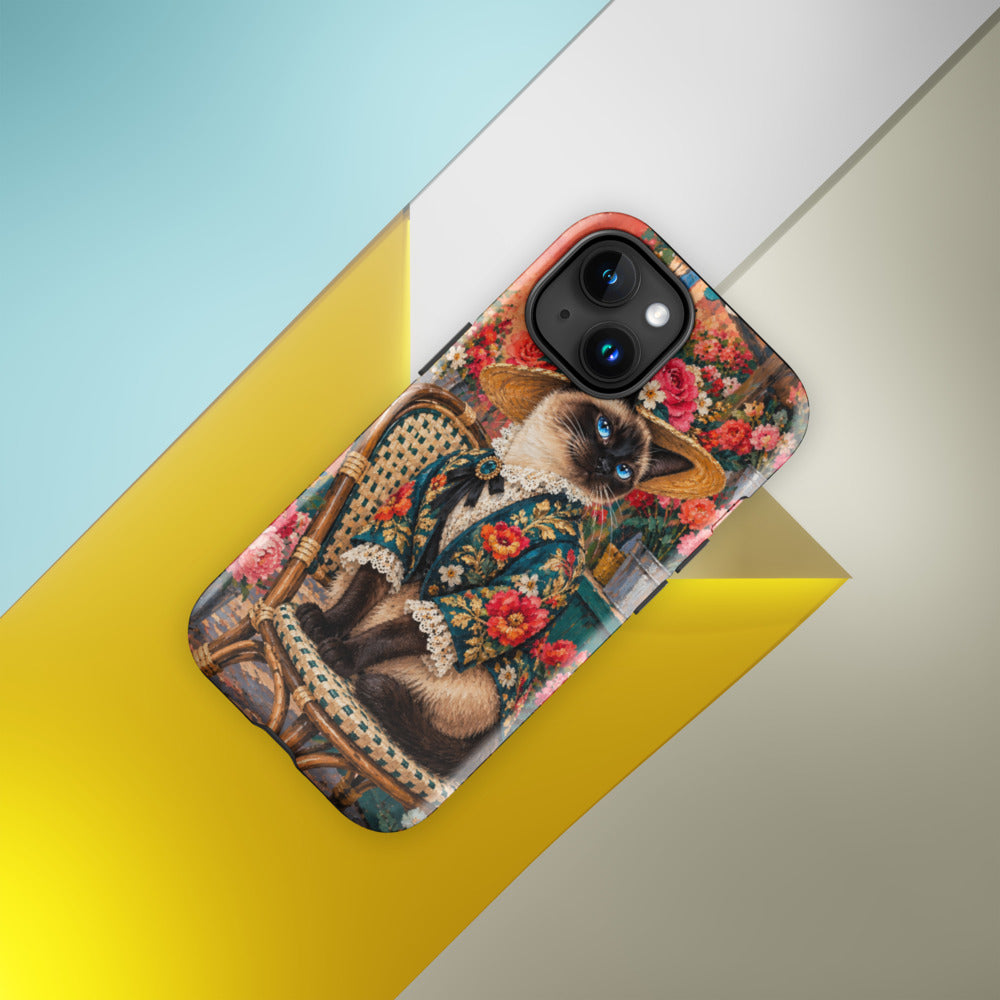 Custom cat portrait phone case, Pop Art style, lifestyle