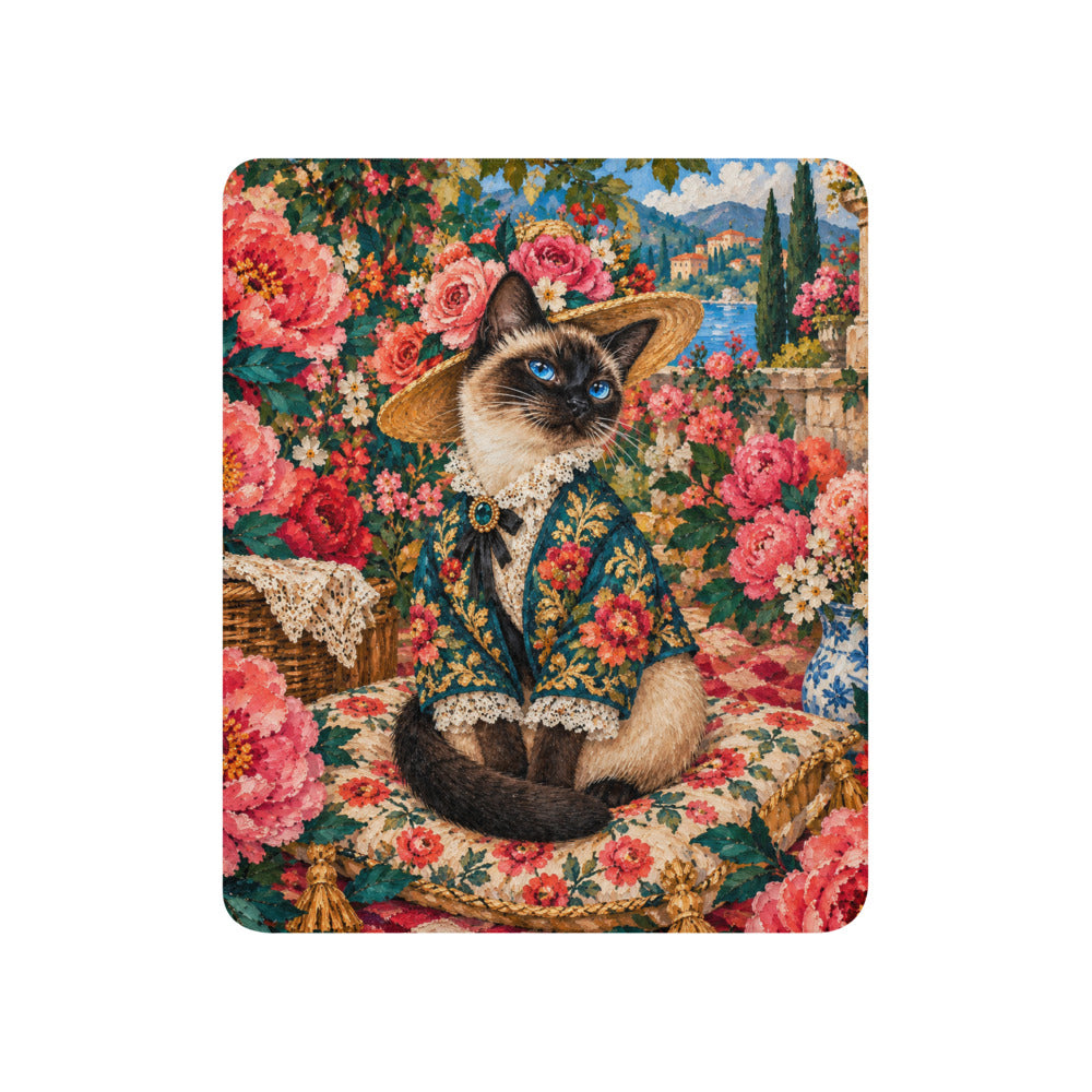 Custom cat portrait blanket in the Pop Art style