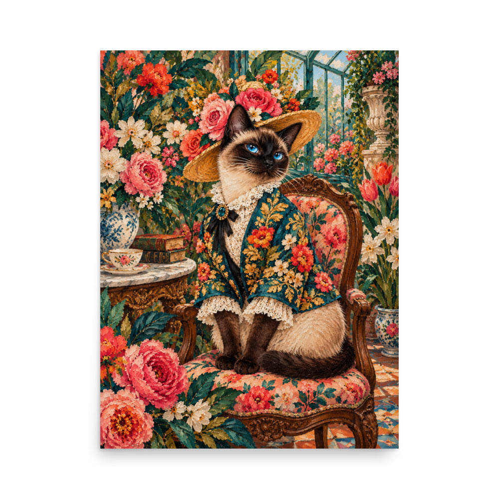Custom cat portrait poster in the Pop Art style