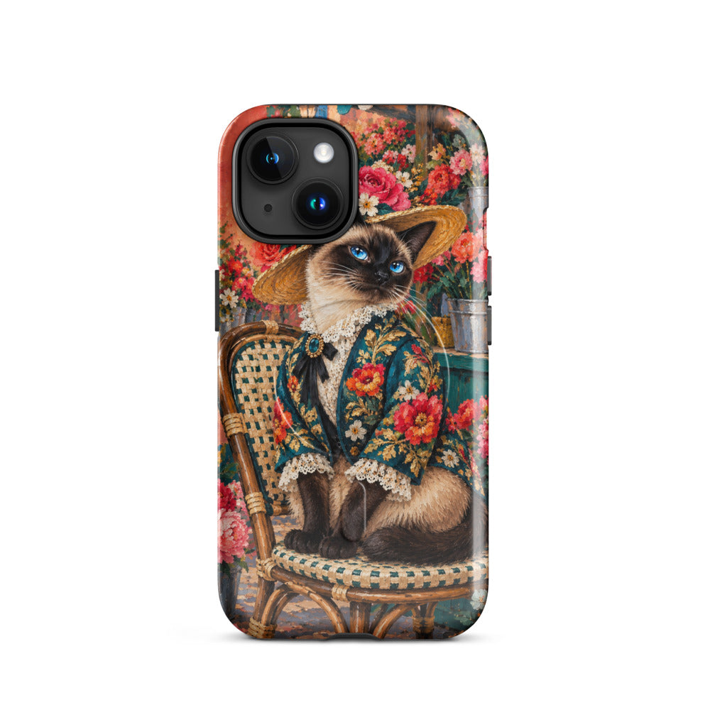 Custom cat portrait phone case in the Pop Art style