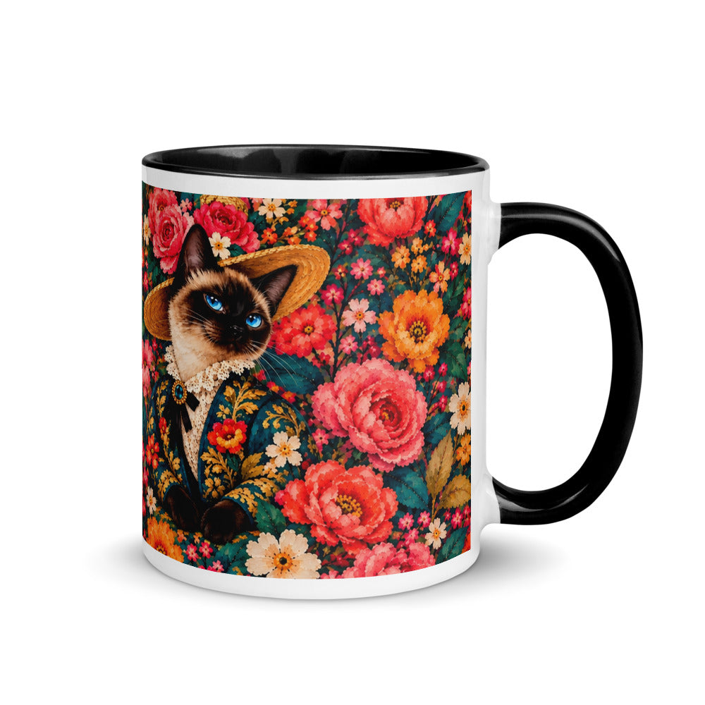 Custom cat portrait mug in the Pop Art style