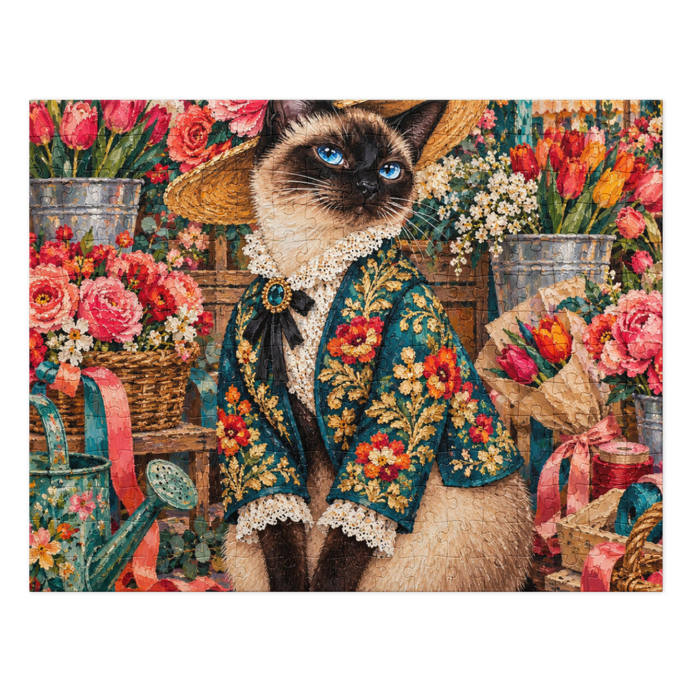 Custom cat portrait jigsaw puzzle in the Pop Art style