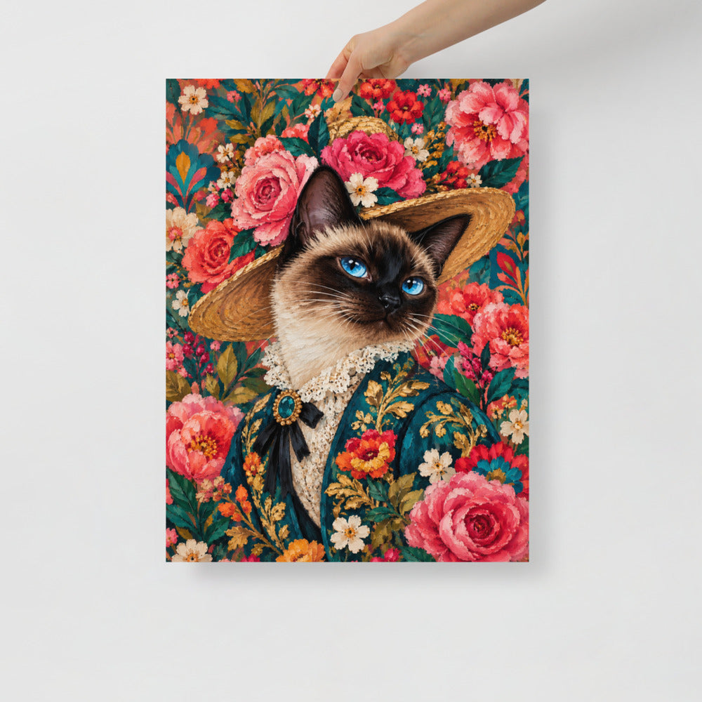 Custom cat portrait poster, Pop Art style, lifestyle