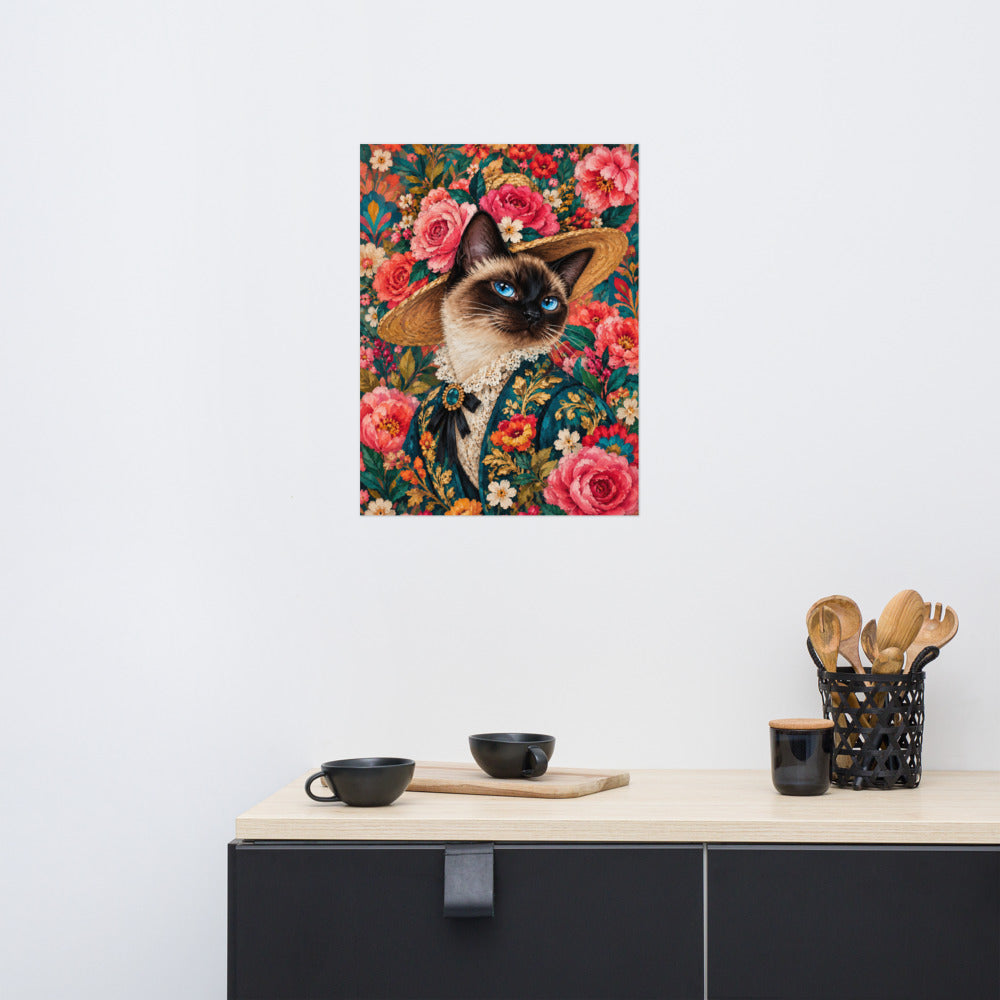 Custom cat portrait poster, Pop Art style, lifestyle