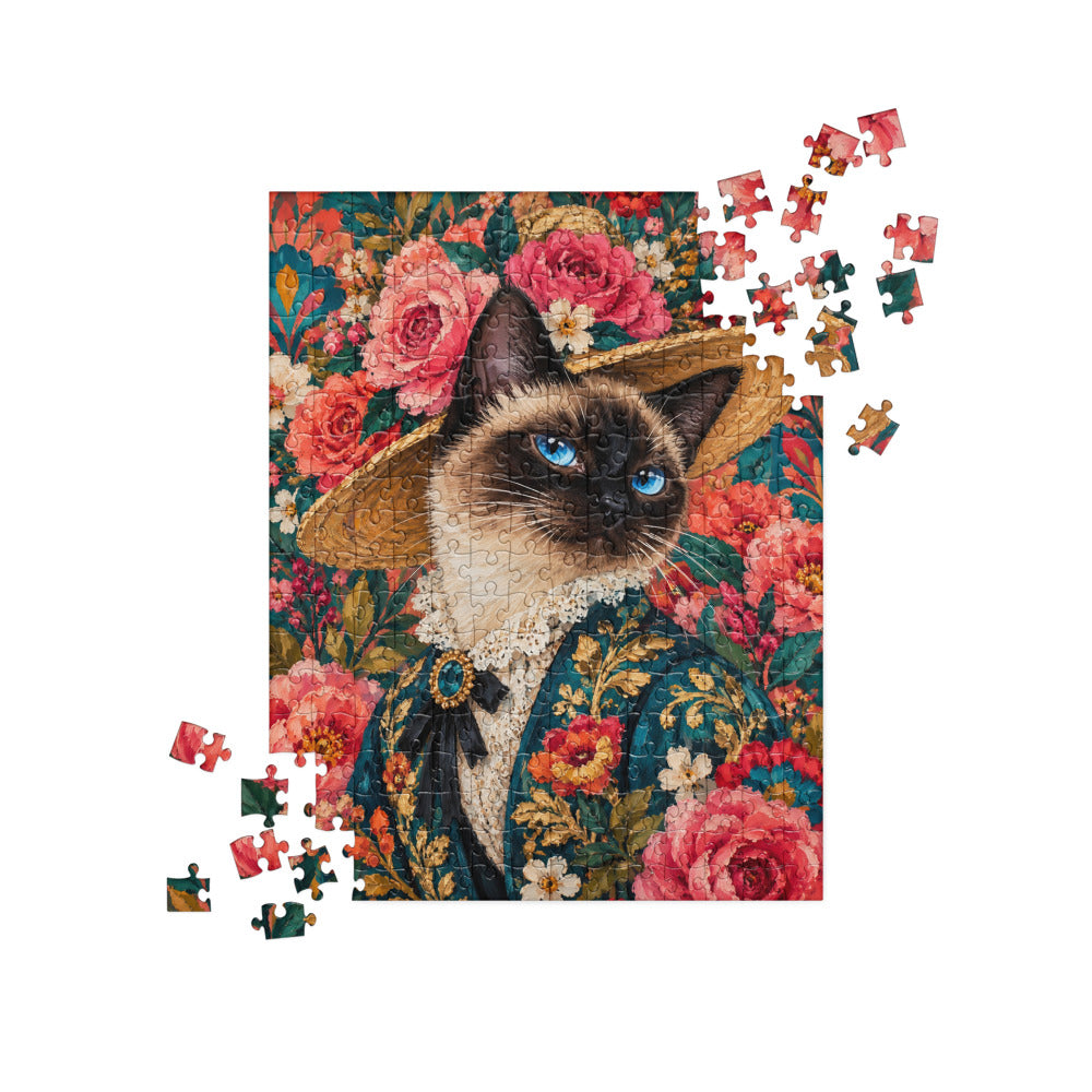 Custom cat portrait jigsaw puzzle, Pop Art style, lifestyle