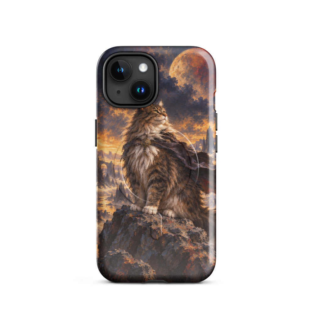 Custom cat portrait phone case in the Sci-Fi Fantasy style