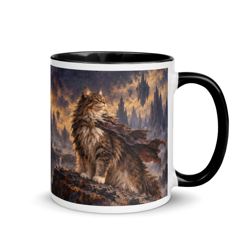 Custom cat portrait mug in the Sci-Fi Fantasy style