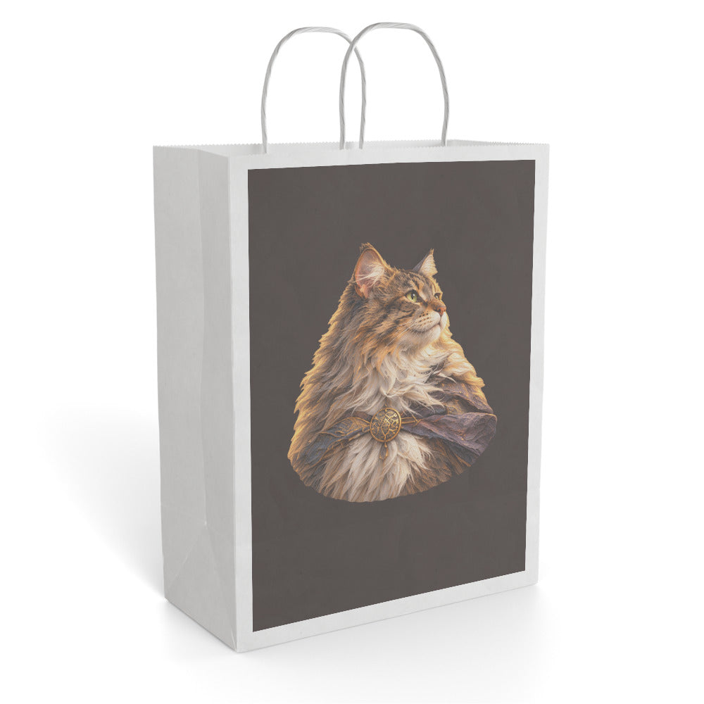 Custom cat portrait gift bag in the Sci-Fi Fantasy style