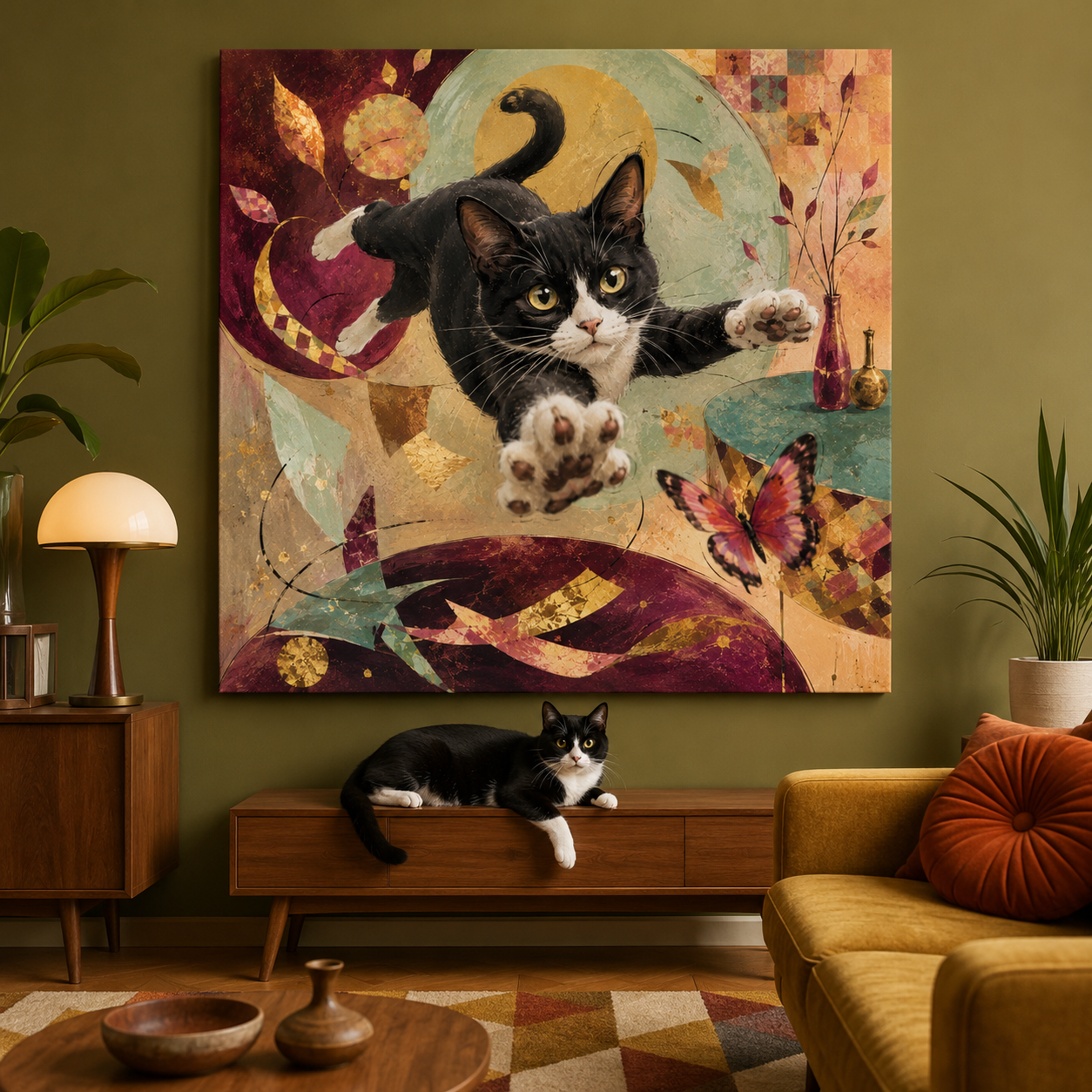 Whimsical Folk Canvas – design 4