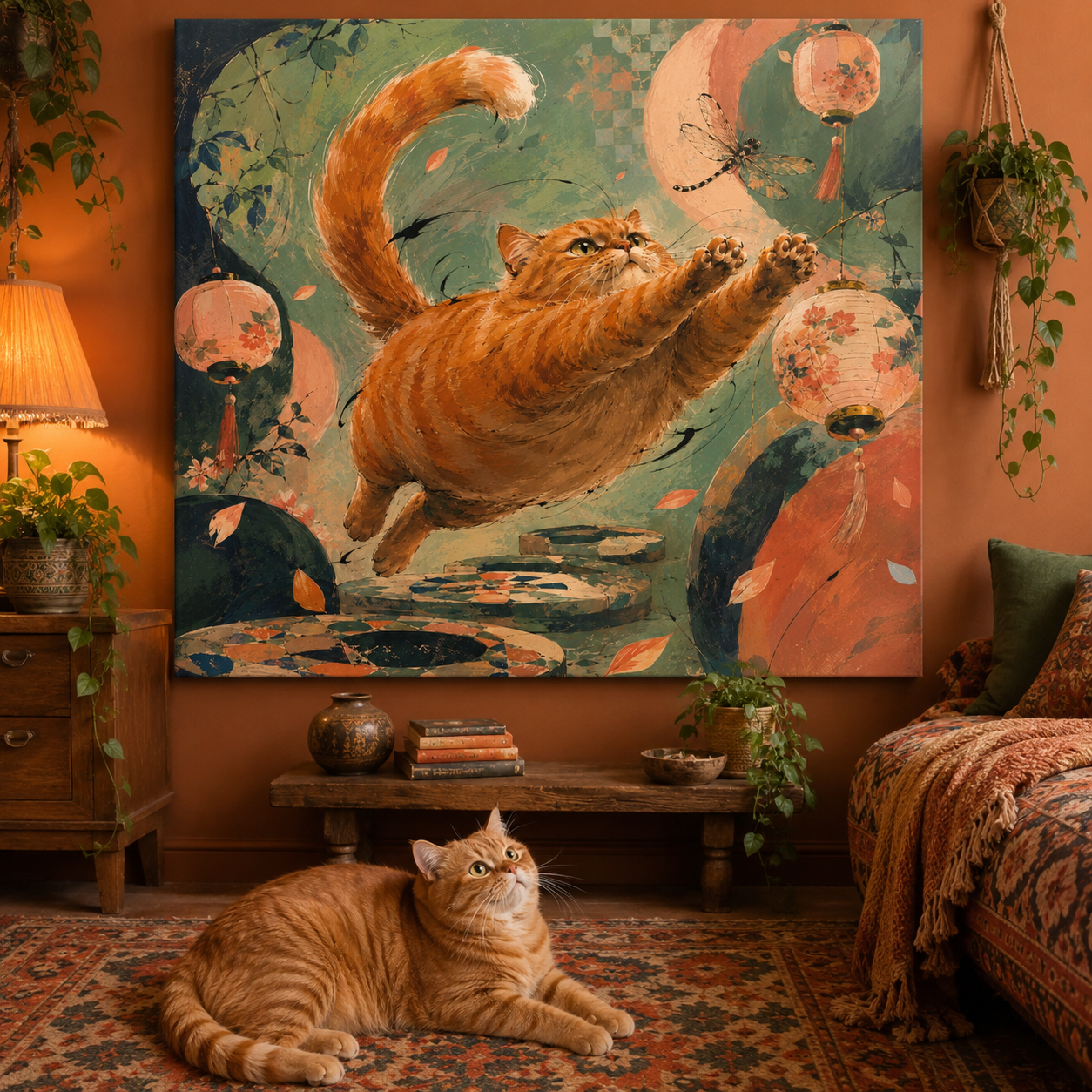Whimsical Folk Canvas – design 6