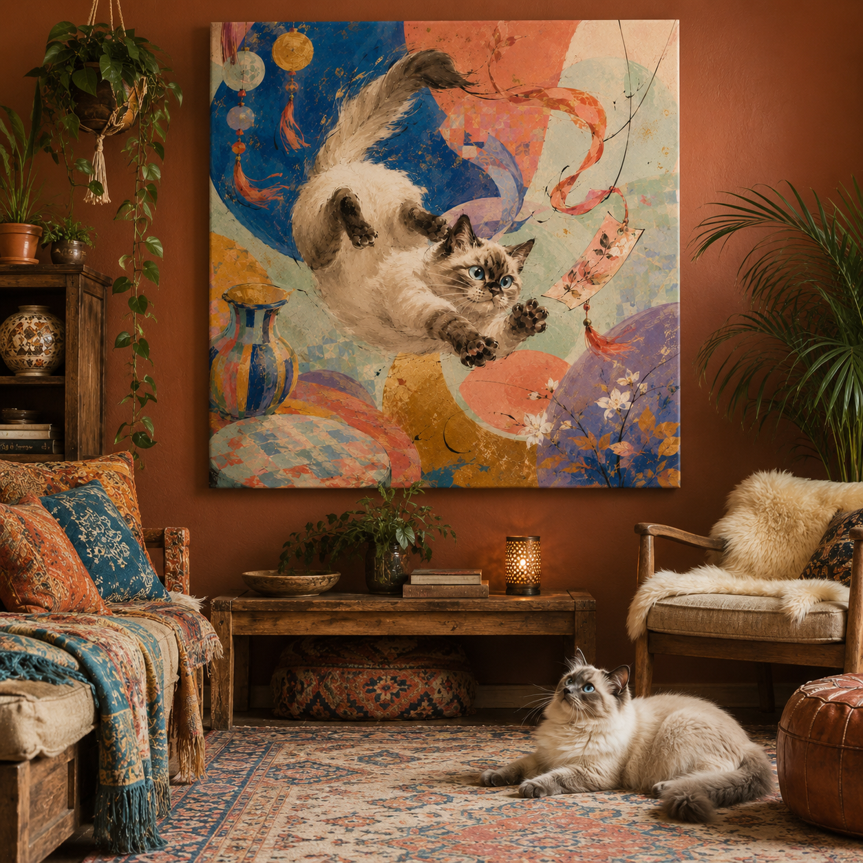 Whimsical Folk Canvas – design 7