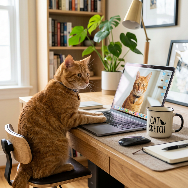 Step 1: Select your art style and upload your pet's photo