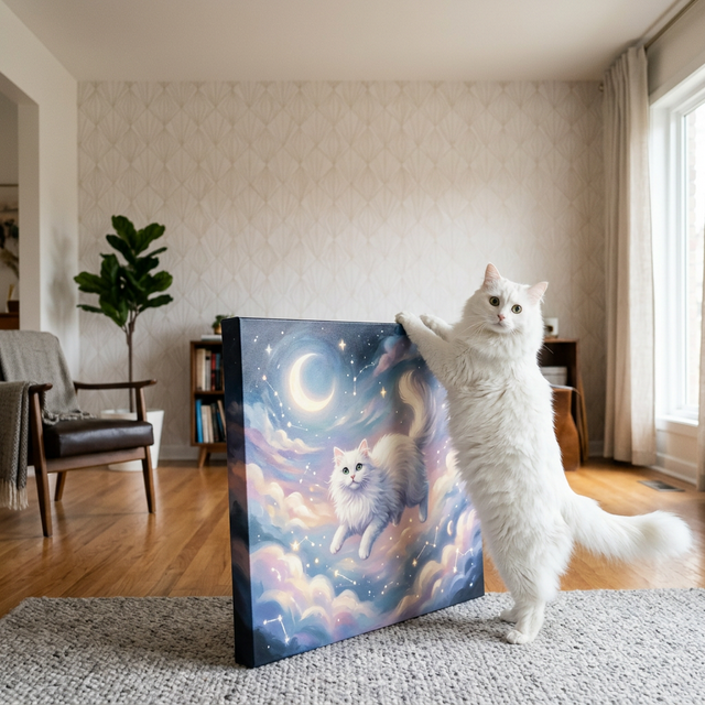 Step 3: Display your pet's canvas art in your home